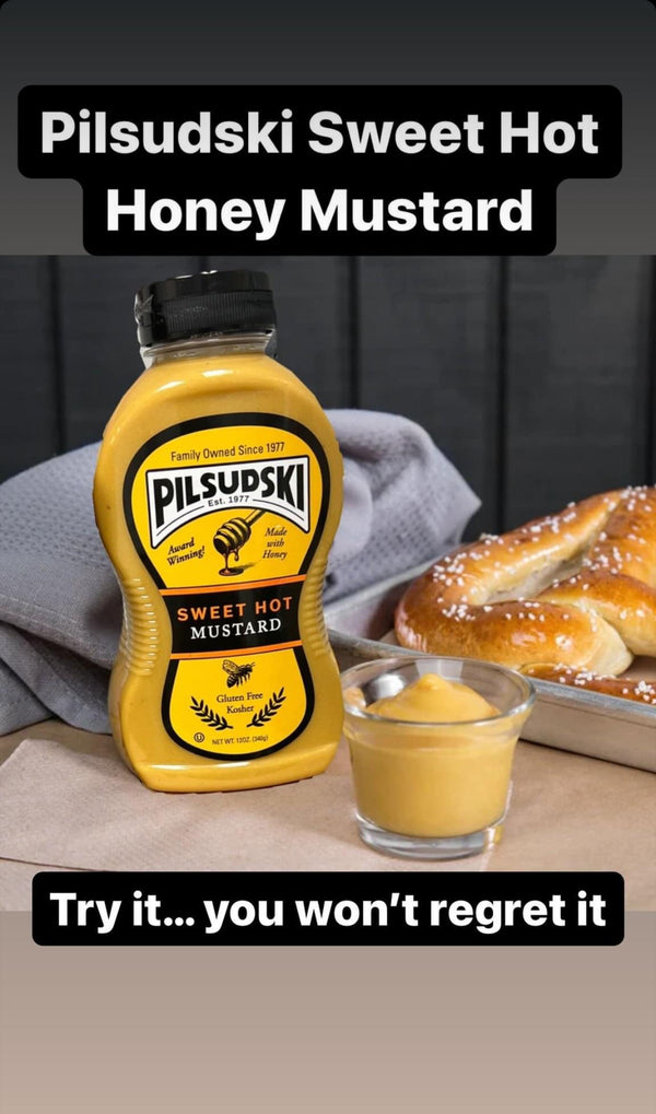 Sweet Hot Mustard with Honey - Gluten Free & Kosher