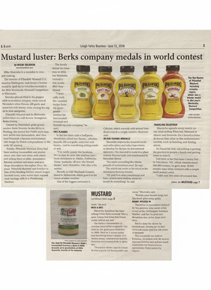 Pilsudski Mustard Wins Medals in Worldwide Competition