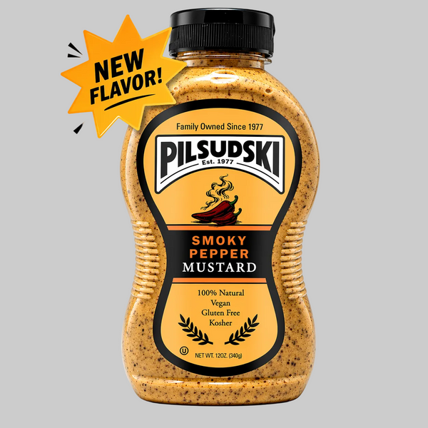 Smoky Pepper Mustard - All Natural, Gluten Free, Vegan & Kosher