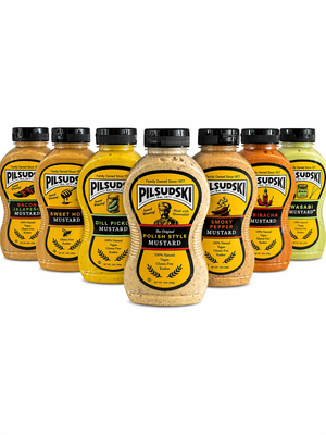 Pilsudski Mustard Sampler 7 Pack - Our New Flavor is Included!