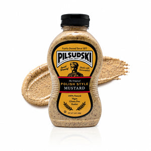 Polish Style Mustard with Horseradish - All Natural, Gluten Free, Vegan & Kosher