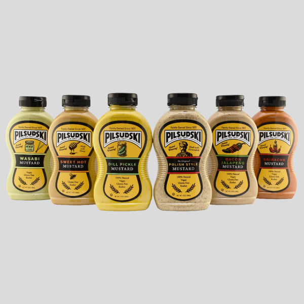 Pilsudski Mix & Match Variety Mustard Pack 4 pack