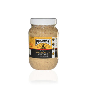 Polish Style Mustard with Horseradish - All Natural, Gluten Free, Vegan & Kosher