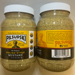 Polish Style Mustard with Horseradish - All Natural, Gluten Free, Vegan & Kosher