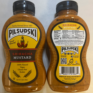 Sriracha Mustard - All Natural, Gluten Free, Vegan, Kosher