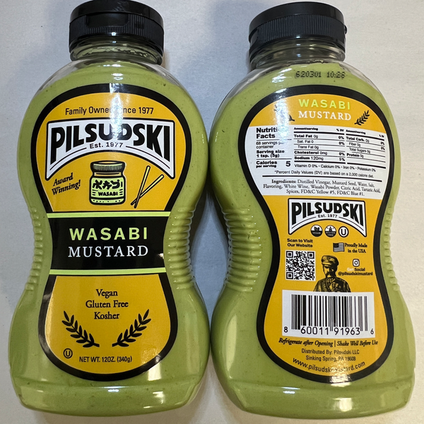 Wasabi Mustard - Gluten Free, Vegan & Kosher